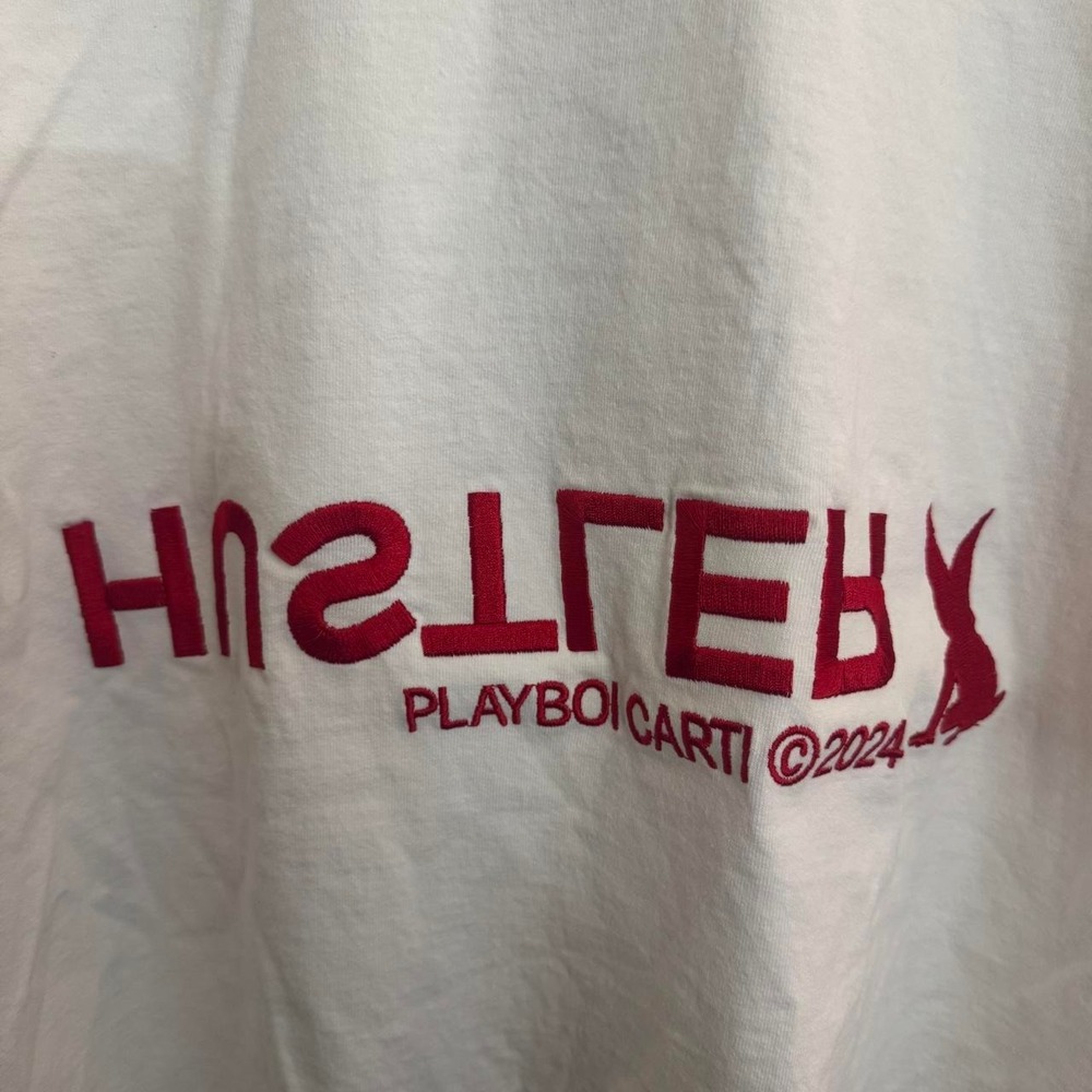 Playboi Carti x Shayne Oliver Group Hustle Merch Tee with playboy graphic Size L - Picture 2 of 7